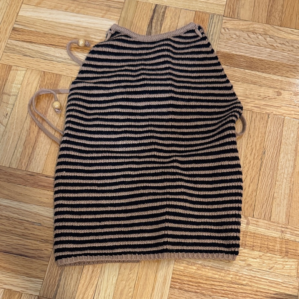 Gab and Kate Striped Knit Halter Top